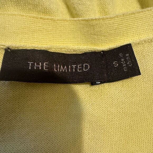 The Limited 100% Cotton Knit V-Neck Top Yellow - Picture 5 of 6